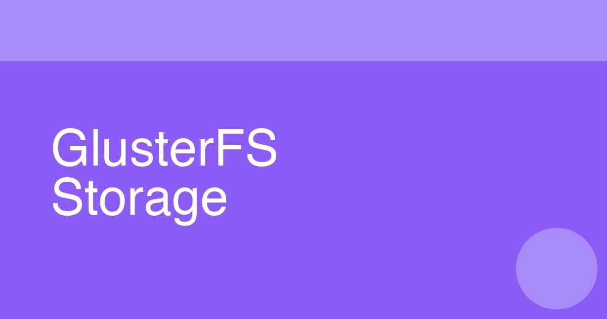 Cover Image for How to Set Up GlusterFS Distributed Storage Across Raspberry Pi Nodes