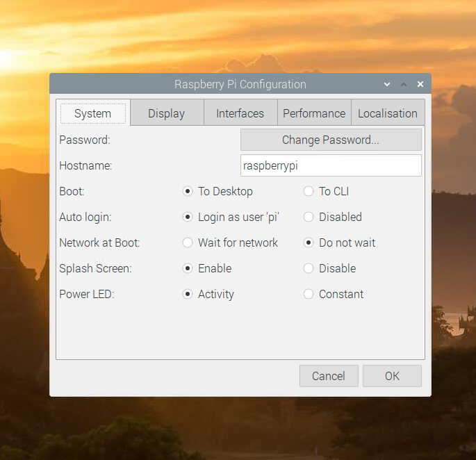 Raspberry Pi Imager Advanced Options